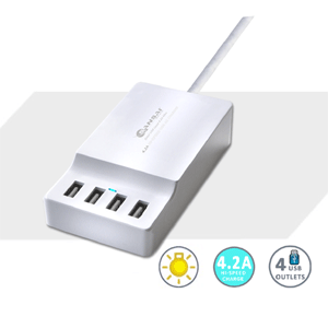 4.2A 4-Ports USB Charging Station
